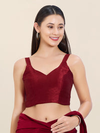 Dupion Silk Plain Spegetti Blouse