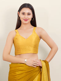 Dupion Silk Plain Spegetti Blouse