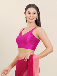 Dupion Silk Plain Spegetti Blouse