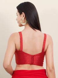 Dupion Silk Plain Spegetti Blouse