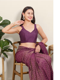 Dupion Silk Plain Spegetti Blouse