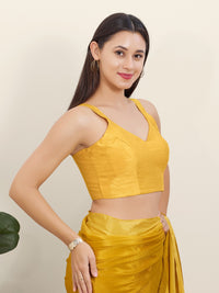 Dupion Silk Plain Spegetti Blouse