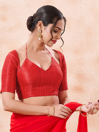 Masaba Inspired Plain Silk Blouse