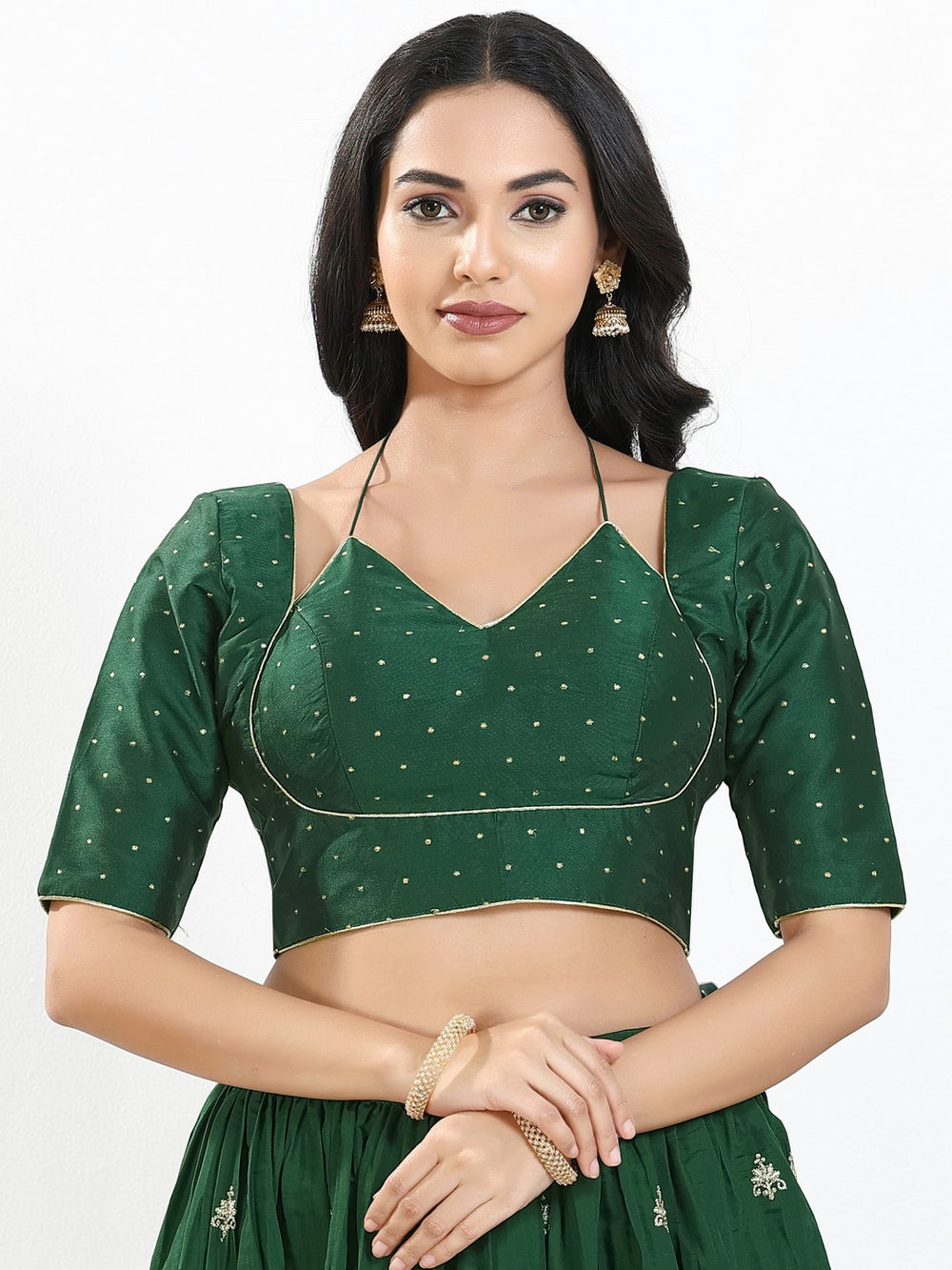 Masaba Inspired Zari Silk Butti Blouse