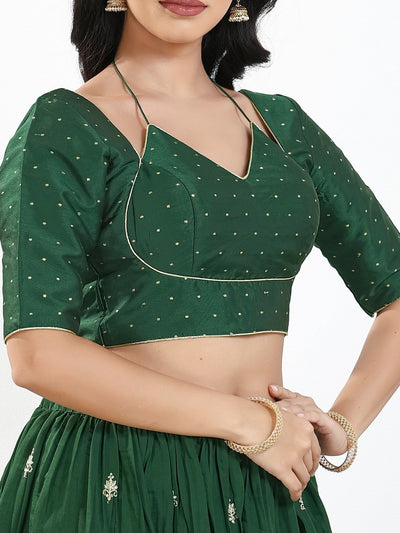 Masaba Inspired Zari Silk Butti Blouse