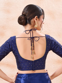 Masaba Inspired Zari Silk Butti Blouse
