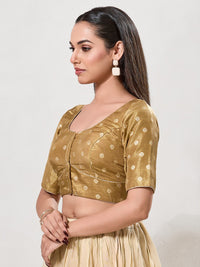 Tissue Vbutti Yoke Front Open Blouse