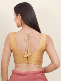 Tissue Butti Rouching Pattern Blouse
