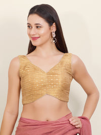 Tissue Butti Rouching Pattern Blouse