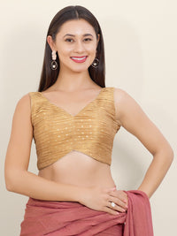 Tissue Butti Rouching Pattern Blouse