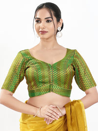 Multi Brocade Butti With Yoke Blouse