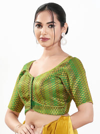 Multi Brocade Butti With Yoke Blouse