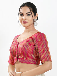 Multi Brocade Butti With Yoke Blouse