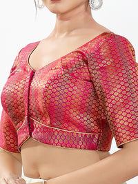 Multi Brocade Butti With Yoke Blouse