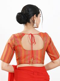 Multi Brocade Butti With Yoke Blouse