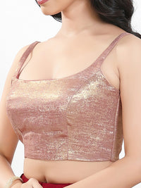 Velvet Sleeveless Round Neck Blouse