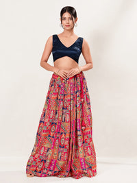 Gajji Silk Essential V Neck Sleeveless Blouse