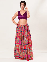 Gajji Silk Essential V Neck Sleeveless Blouse