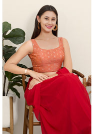 Tissue Butti Square Neck Blouse