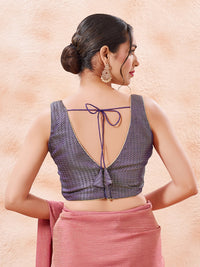 Brocade Pleated Festive Blouse