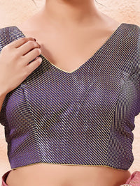 Brocade Pleated Festive Blouse
