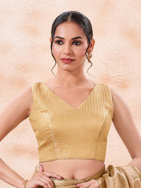 Brocade Pleated Festive Blouse