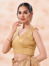Brocade Pleated Festive Blouse