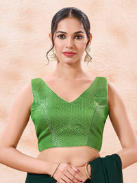 Brocade Pleated Festive Blouse