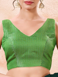 Brocade Pleated Festive Blouse