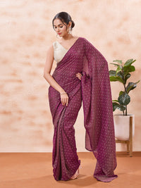 Brocade Pleated Festive Blouse
