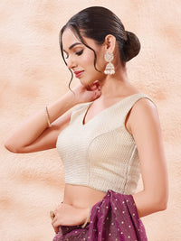 Brocade Pleated Festive Blouse
