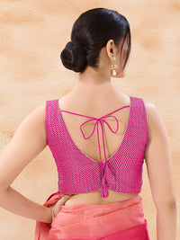 Brocade Pleated Festive Blouse