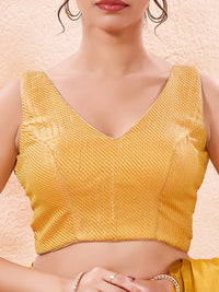 Brocade Pleated Festive Blouse