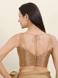 Copper Tissue Rouching Blouse