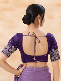 Zari Embroidered Sleeves Festive Blouse
