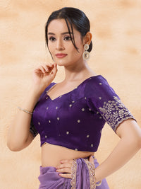 Zari Embroidered Sleeves Festive Blouse