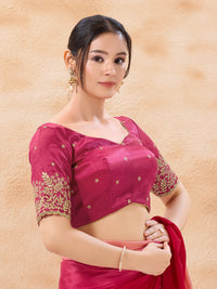 Zari Embroidered Sleeves Festive Blouse