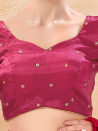 Zari Embroidered Sleeves Festive Blouse