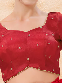 Zari Embroidered Sleeves Festive Blouse