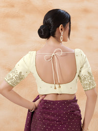 Zari Embroidered Sleeves Festive Blouse