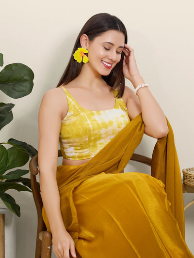 Tie Dye Haldi Special Sleeveless Blouse