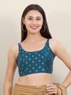 Sleveless Round Butti Blouse