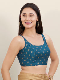 Sleveless Round Butti Blouse