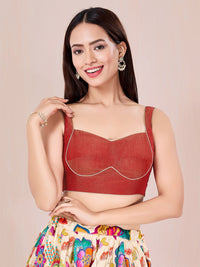 Crush Tissue Katori Cut Blouse