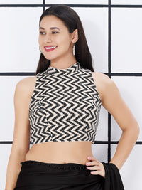 Crocheo Zigzag Collar Blouse