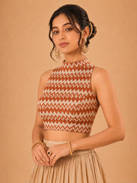 Crocheo Zigzag Collar Blouse