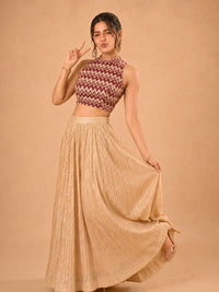 Crocheo Zigzag Collar Blouse