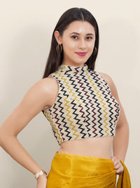 Crocheo Zigzag Collar Blouse