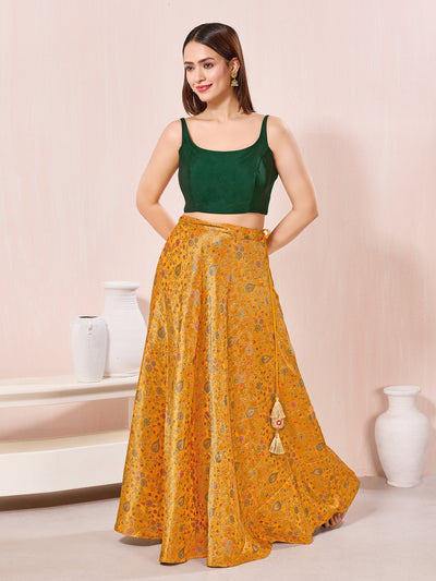 Reverse By Vamas 2 In 1 Solid Taffeta Silk Sleeveless Blouse