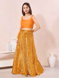 Reverse By Vamas 2 In 1 Solid Taffeta Silk Sleeveless Blouse